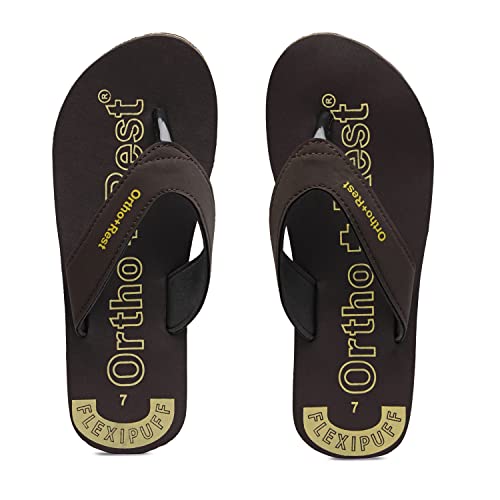 Image of Ortho + Rest Men Slipper Orthopedic Super Soft, Lightweight and Comfortable Flip Flops for Home Daily Use