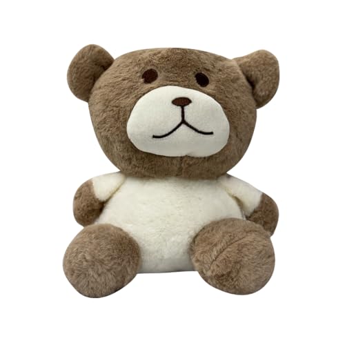 Image of ADORA Hooded Teddy Bear Soft Toy - Kawaii Plushie for Kids, Cute & Huggable Baby Plush Toy, Lovable Gift for Boys & Girls, Ideal for Birthdays & Special Occasions (Teddy Dark Brown)
