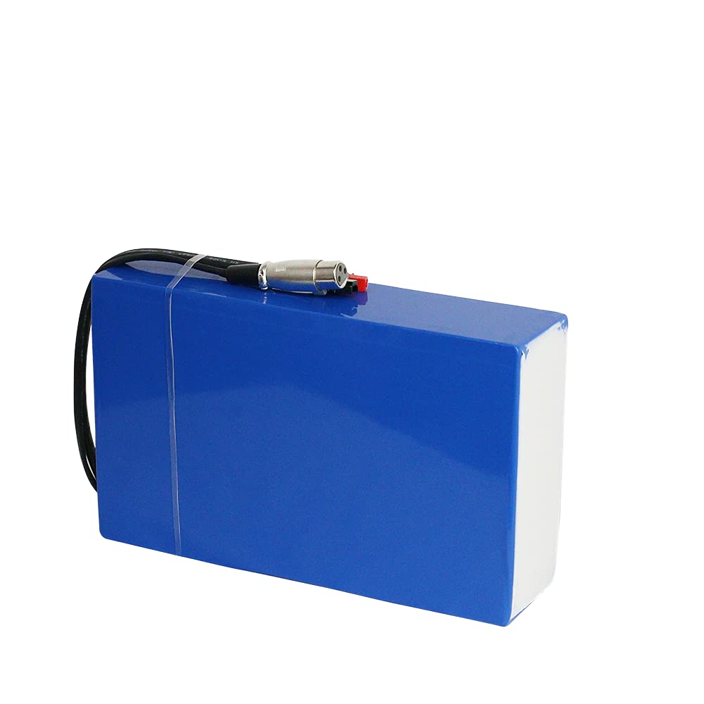 Yasco 48V 20Ah Elektro Fahrrad Akku Lithium Batterie mit Ladegerät, 50A BMS Schutz PVC Battery für Elektro-Roller Scooter