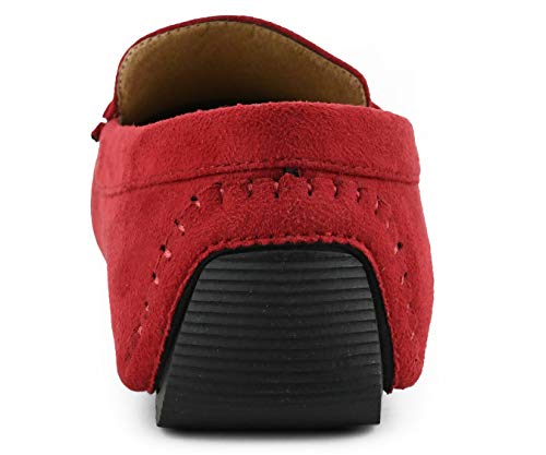 Amali Norwalk - Men's Casual Driving Shoes - Slip On Shoes, Mens Slippers, Loafers For Men - Men's Moccasins - Designer Shoes - Red, Size 10.5 #TOP4