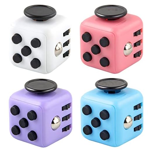 Yeefunjoy Cubo sensorial 4 piezas para alivio del estrés y ansiedad, regalo de oficina para adultos y niños