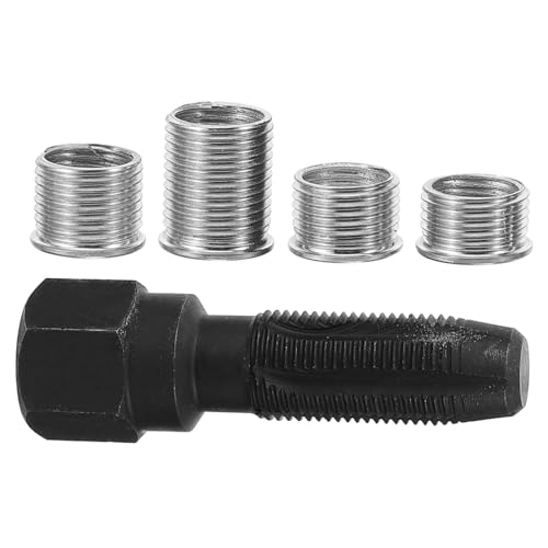 SOESFOUFU Automotive Spark Plug Thread Repair Kit 5pc Thread Tap Inserts Set Plug Fix Tool for Car Engine