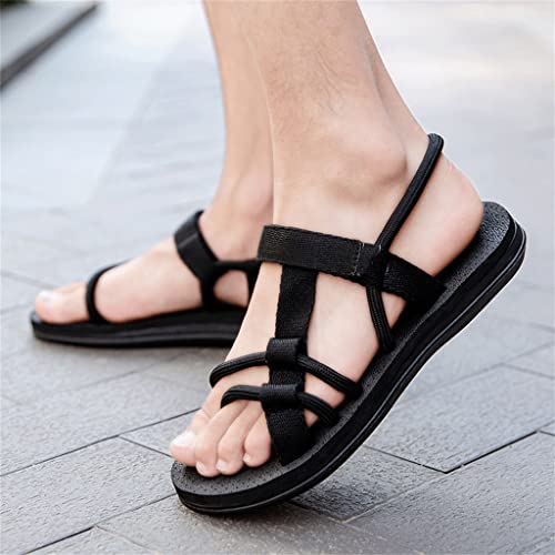 Men Sandalias Sandals for Male Beach Couple Shoes Leisure Antiskid Footwear Slip On Flat Slippers(White-Dinosaur Doodle4,37 Code)2