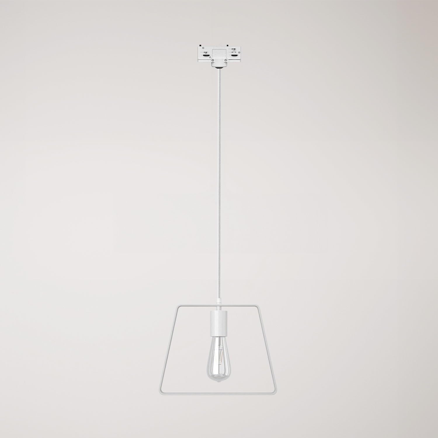 creative cables - Lampada a sospensione con paralume Duedì Base per binari -lampadina inclusa