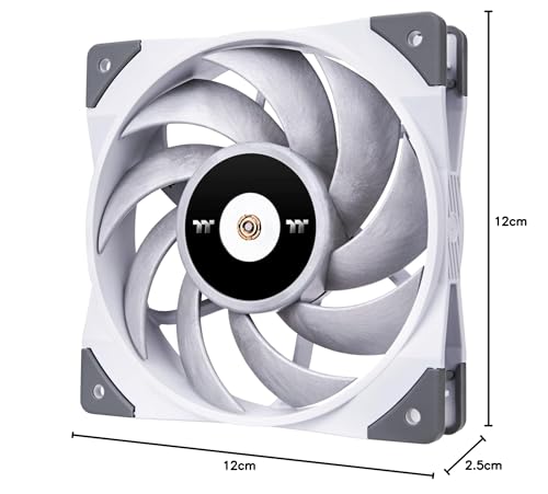 Thermaltake TOUGHFAN 12 Ventilateur de boîtier 12 cm Gri 500 trmin 2500 trmin 28 1 dB 72 69 cfm - vue 9