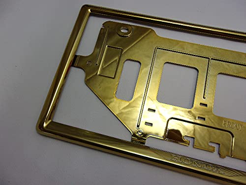 Amazon | □ホンダ ゴールド ナンバーフレーム：フロント＆リア 