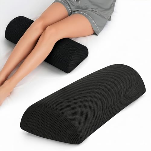 Image of Wakefit Orthopedic Memory Foam Knee Support Pillow for Side Sleepers | Multi-Use Support for Knee, Ankle & Lumbar Hip, Back & Joint Pain Relief | Washable Zip Cover