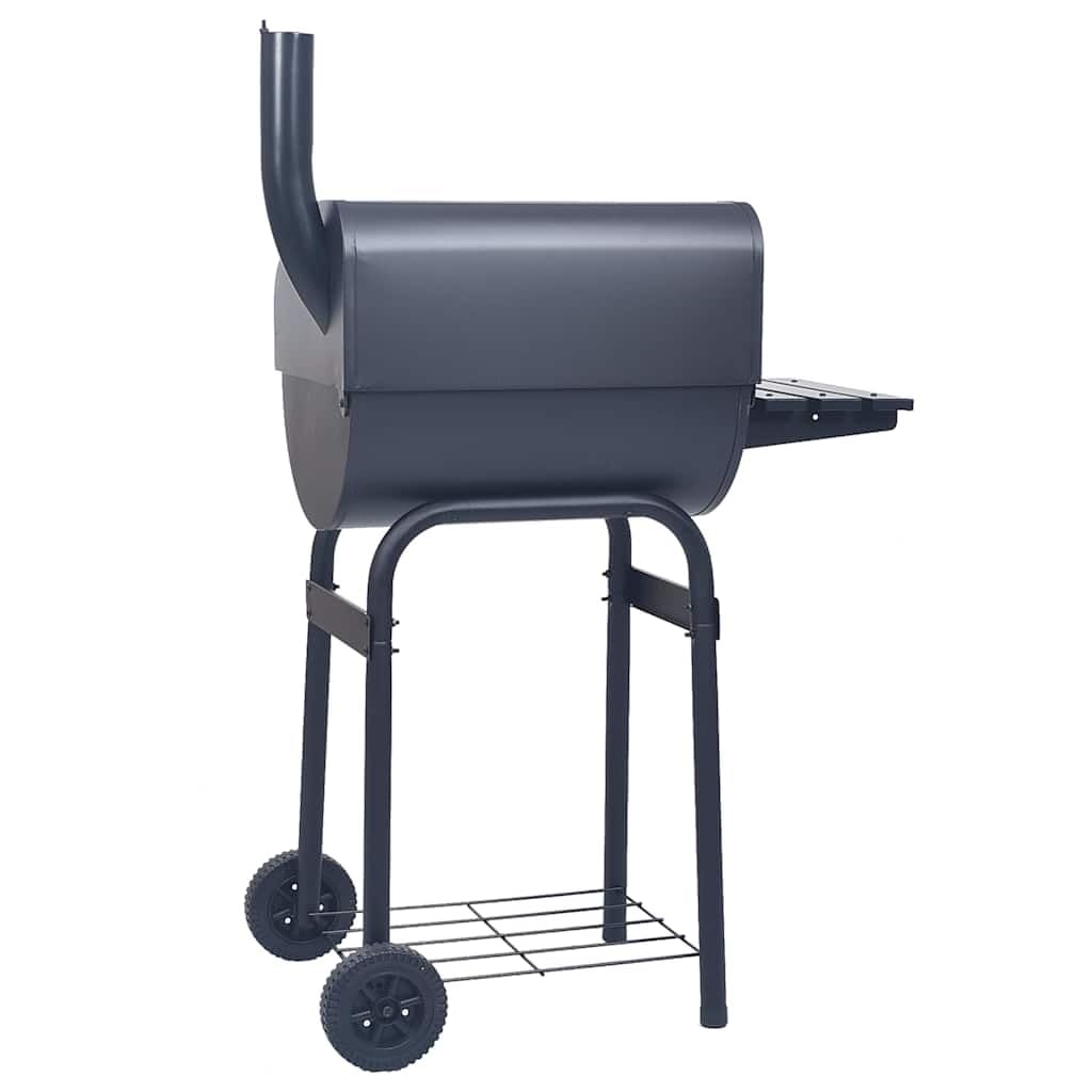 Grill Ogrodowy z Wędzarnią, Czarny