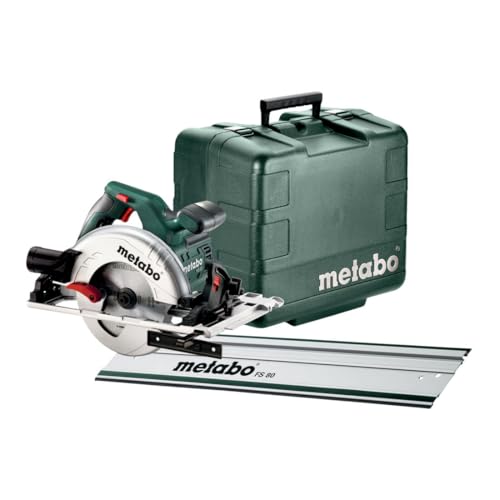 METABO Handkreissäge KS 55 FS Set (691088000); mit Führungsschiene FS 80; Kunststoffkoffer