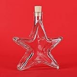 1 8 x 200 ml Stern Flaschen, Glasflaschen, Likörflaschen, Schnapsflaschen, Weihnachtsflaschen, Weihnachten slkfactory