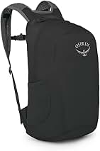 Osprey Ultralight Collapsible Stuff Pack - Lightweight, Packable Travel Backpack — Extra Bag For Travel and Every Day — 18 L Capacity Daypack to Expand Luggage, Black