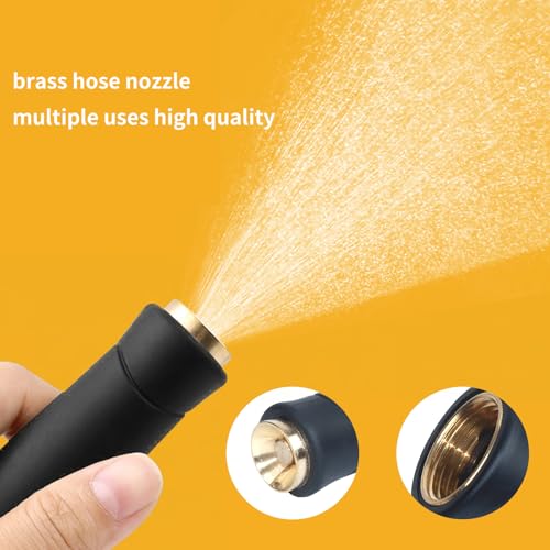 Image of RUIAN 2Pcs Brass Hose Nozzle,American 3 /4 Internal Thread Adjustable Hose Nozzle for Cleaning Car, Watering Flowers, Lawns, Cleaning Ground
