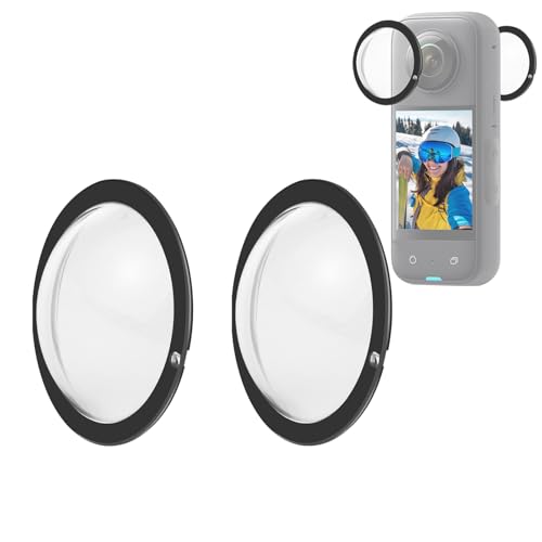 Image of CEUTA for Insta 360 x3 Lens Protector, Dual Lens Guards for Insta360 X3 Protective Case PC Protective Cover Sticky Lens Guards for Insta 360 x3 Accessories Waterproof