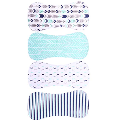 HEALLILY 4Pcs Trapos para Eructos para Recién Nacidos Paños para Eructos para Bebés Toalla para Bebés Súper Suave para Bebé Recién Nacido Toalla para Escupir Babeo (Color 1)