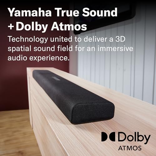 Image of YAMAHA SR-B40A Dolby Atmos Sound Bar with Wireless Subwoofer (Black)