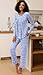 Findsweet Women's Pajama Set 2 Piece Lounge Outfits Soft Sleepwear Fall Long Sleeve Long Pant With Pockets Ladies Pjs XL, Speckled Blue