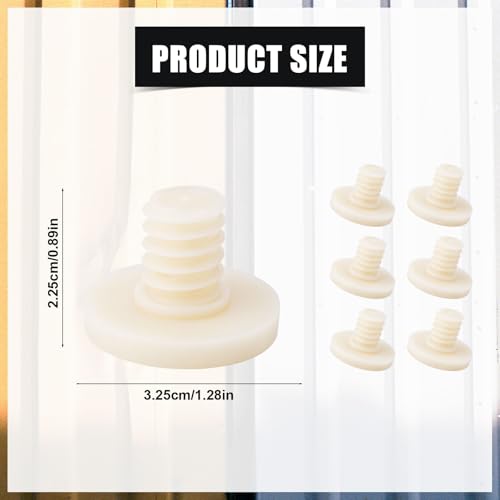 Image of 6pcs Replacement Bolt Accessory, Storage Sheds Replacement Screws Bolt Shed Shelf Kit Compatible with Suncast Storage Sheds (Off White)