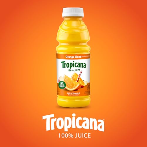 Image of Tropicana 100% Orange Blend From Concentrate, 12-pack, 15.2 fl oz bottles