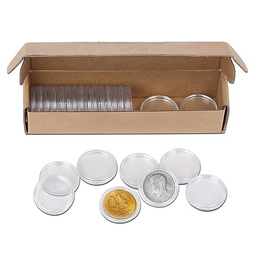 Capsulas para monedas 30.6mm con caja, paquete 25 piezas miniatura 2