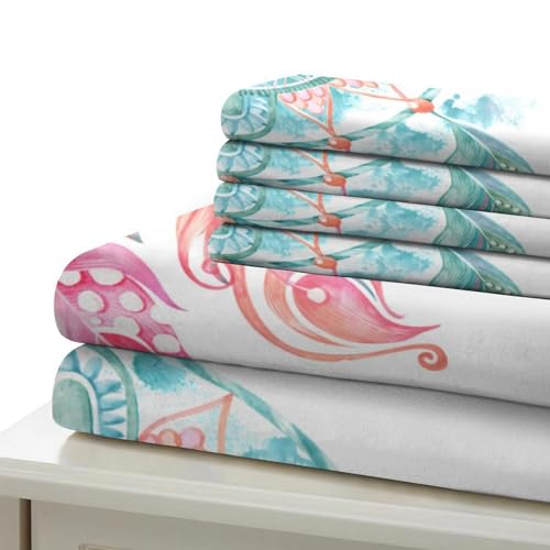 Housse de Couette Libellule Parure de Lit 3D Botanique Microfibre - 7