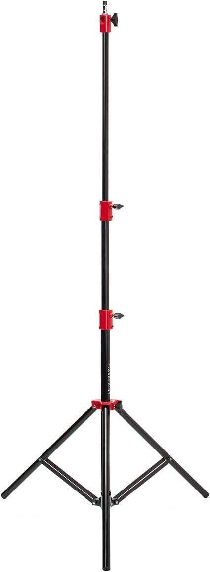 Flashpoint Pro Heavy-Duty Air-Cushioned Light Stand (Red, 7.2')