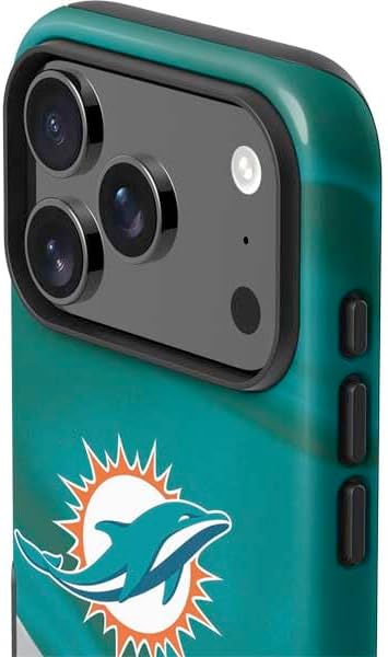 Skinit Impact Phone Case Compatible with iPhone 17 Pro - Officially Licensed NFL Miami Dolphins Design