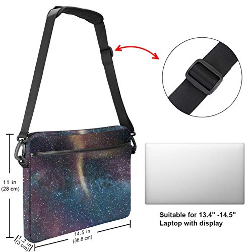 Bolso bandolera para portátil de 13 a 14'' impermeable y acolchado Vía Láctea 5