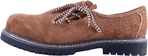 Almwerk Herren Trachtenschuh aus echtem Leder, Schuhgröße:EUR 41, Farbe:Hellbraun Cover