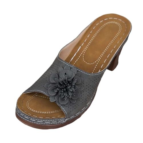 Soulagement pieds larges : sandales orthopédiques en tricot confortables