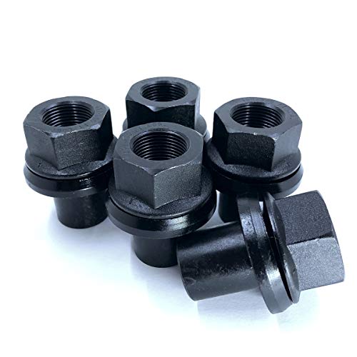 Haltec 6 Two Piece 28mm Sleeve Flanged M22x1.5 Wheel Nuts 33mm Hex Unimount Hub Pilot #1