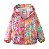 WELAKEN Adorable Little Girls Rainbow Unicorn Hooded Jacket Outerwear for Boys and Girls, Leopard, 10 Años