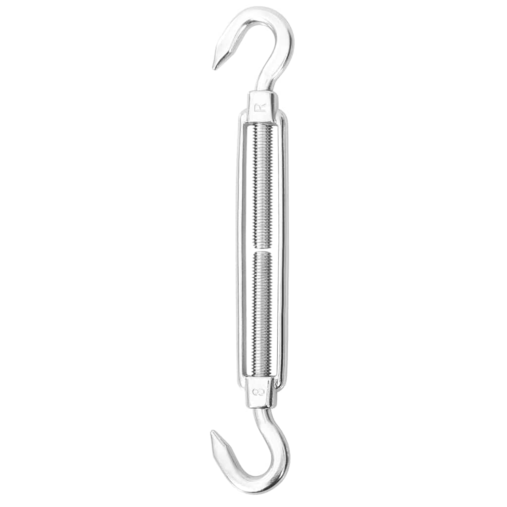 8-tlg. Sonnensegel Zubehör Set Edelstahl mit Wandhalterung, Karabinerhaken und Spanner für Markise, Sonnenschutz, Outdoor Garten und Terrasse Befestigung
