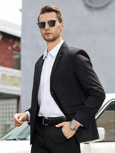 Men's Blazer Slim Fit Casual Sport Coat, Two Button Lightweight Suit Jacket, Ideal for Business, Daily & Wedding3