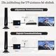 Aohcae Wavetune Tv Antenna, 4k Ultra-Clear Wave Tune Tv Antenna, Wave Tune für Tv mit Scanner, Digital Tv Antenne Indoor mit Verstärker Signal Booster, Plug Play für Home Viewing