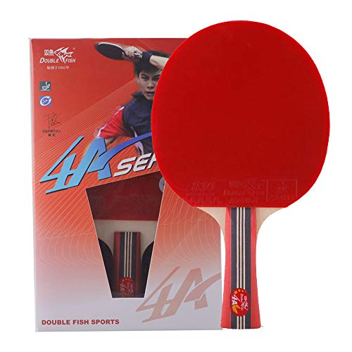 Image of Double Fish Table Tennis (Ping Pong) Racket & Ball for Professional Players, Training & Entertainment