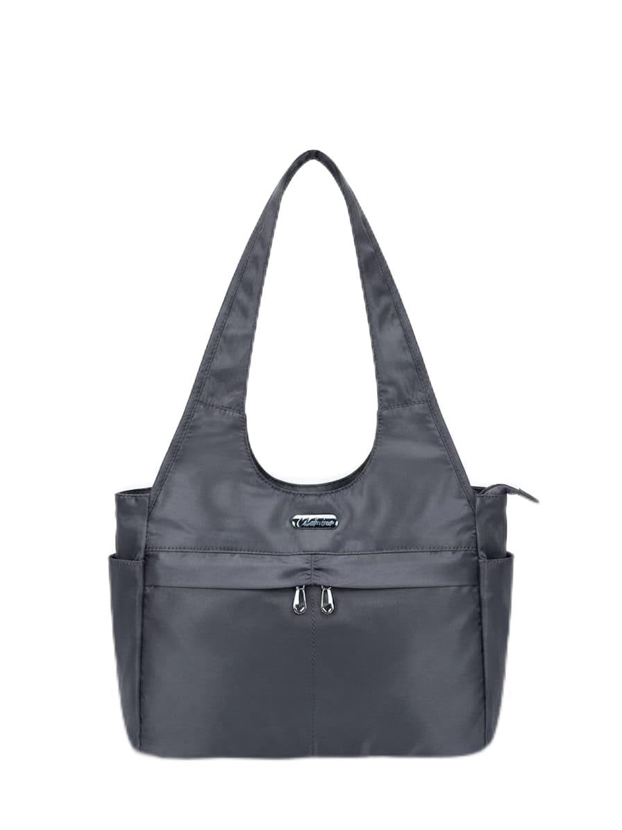 celebrino Women's Nylon Shoulder Tote Bag | Lightweight Multi-Pocket Handbag | Water-Resistant Office, College & Travel Bag | Fits Up to 13-Inch Laptop |-picture-47