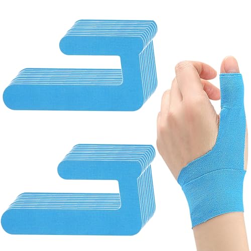 20 Pcs de Kinesiotape Precortadas Para La MuñEca, Kinesio+Tape, Cinta Kinesiologica de Algodón, Hipoalergénica e Impermeable, Cintas Kinesiologicas Para Aliviar El Dolor Muscular de La MuñEca