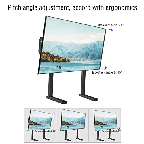 Soporte Universal para TV de Mesa, para la mayoría de televisores de Pantalla Plana LCD de 32 a 65 Pulgadas, VESA de hasta 600 por 400 mm, soporta hasta 37,5 kg/82 lbs