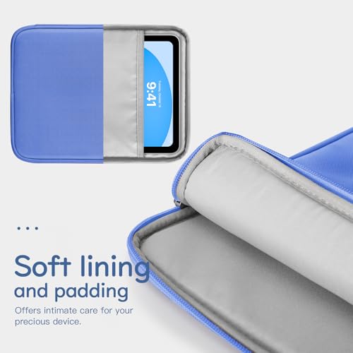 Image of Dadanism 9-11 inch Tablet Sleeve Bag Carrying Case for iPad (A16) 11th Gen 11 inch, iPad 10th Gen 10.9 inch Air 5 /4, iPad Air M4 /Pro 11 inch, iPad 9 /8 /7th, Galaxy Tab A11+ Plus 11 inch, Remarkable 2 10.3 inch, Periwinkle