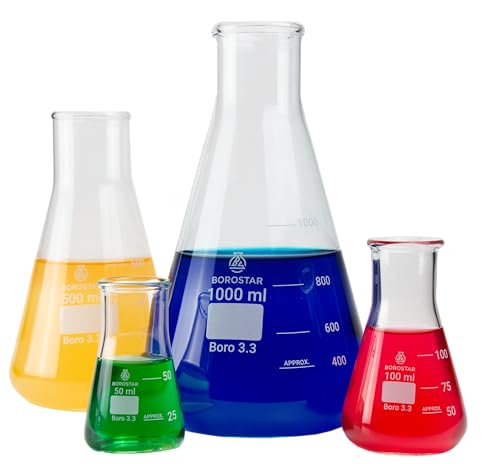 Borostar Erlenmeyerkolben (Boro 3.3), mit Graduierung, weithalsig, 250 ml