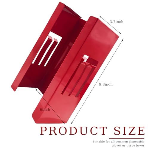 Dispensador Magnético para Guantes Rojo miniatura 2