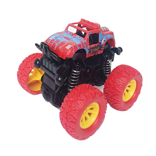 Preisvergleich Produktbild Mini Monster Trucks, Creamon Mini Zurückziehen Monster Truck Spielzeug Reibung Zurückziehen Spielzeug Monster Trucks Spielzeug für Kinder ROT