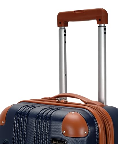 Image of Rockland London Hardside Spinner Wheel Luggage, Navy, Carry-On 20-Inch