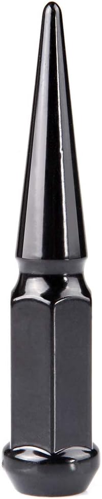 LSAILON 24pcs Wheel Lug Nuts + 1 Key 14x1.5 Close End Compatible with for Cadillac for Chevy for Ford for GMC for Hummer for Jeep for Lincoln for Toyota 1988-2015