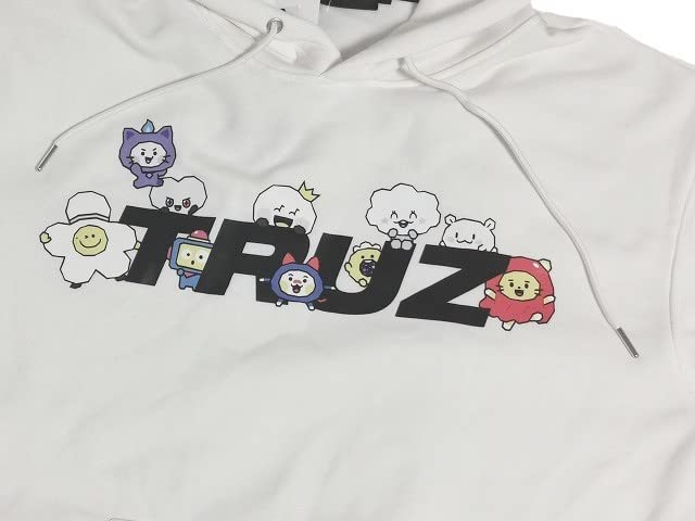 Amazon.co.jp: TRUZ LINE FRIENDS TREASURE パーカー 長袖 L 白 
