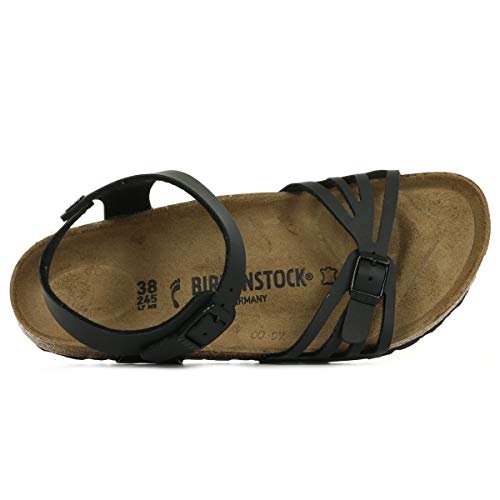 Birkenstock Bali, Sandalia con Pulsera para Mujer, Negro (Noir Noir), 38 EU