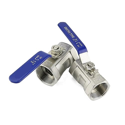 Vanne d'arrêt eau 3/4 en inox pour filetage interne - 3