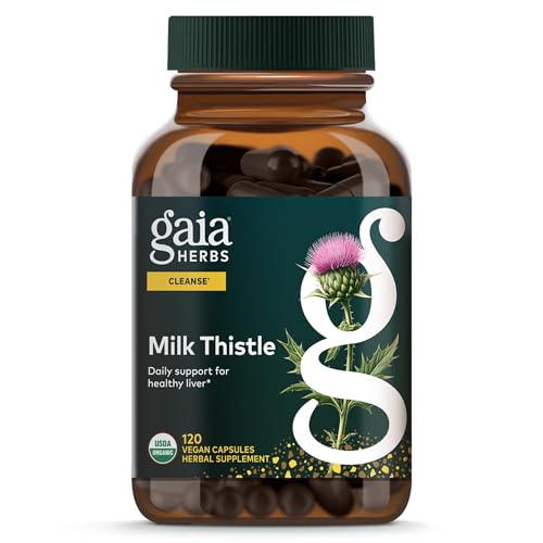 Gaia Herbs Milk Thistle - Liver Supplement & Cleanse Support for Helping to Maintain Healthy Liver...