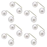 CYUXING 8 pinzas para tobillo de jeans, botones para jeans, ajustador de cintura, ajustador de longitud, pinzas ajustables para dobladillo de mangas de pantalones, diseño de perla, fácil de usar