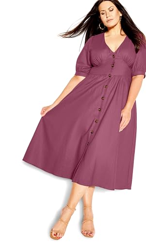 Image of City Chic Women's Plus Size Sunset Stroll Dress